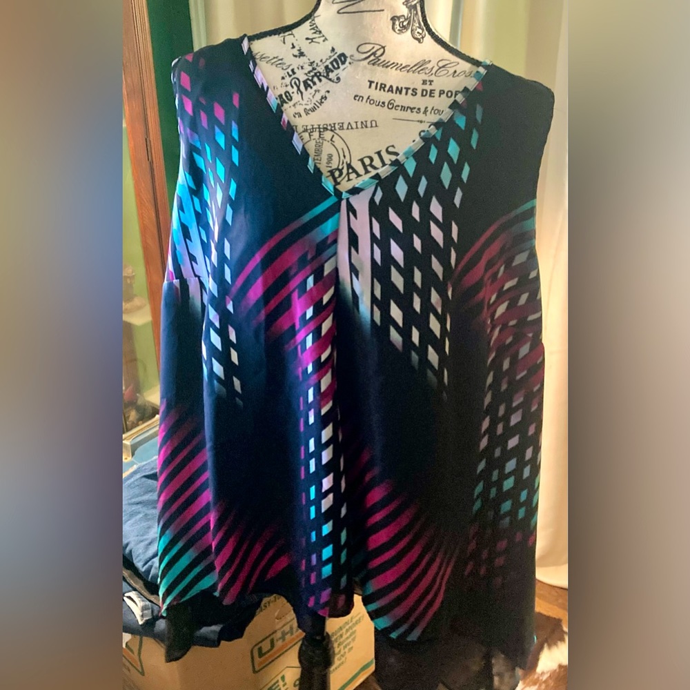 🐝Worthington Tank Blouse Size 1X